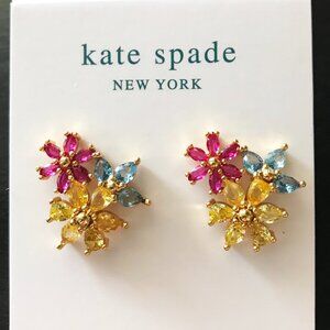Kate Spade Flowers CZ Stud Earrings